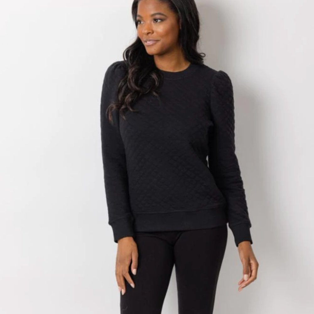 Quilted Puff Sleeve Top